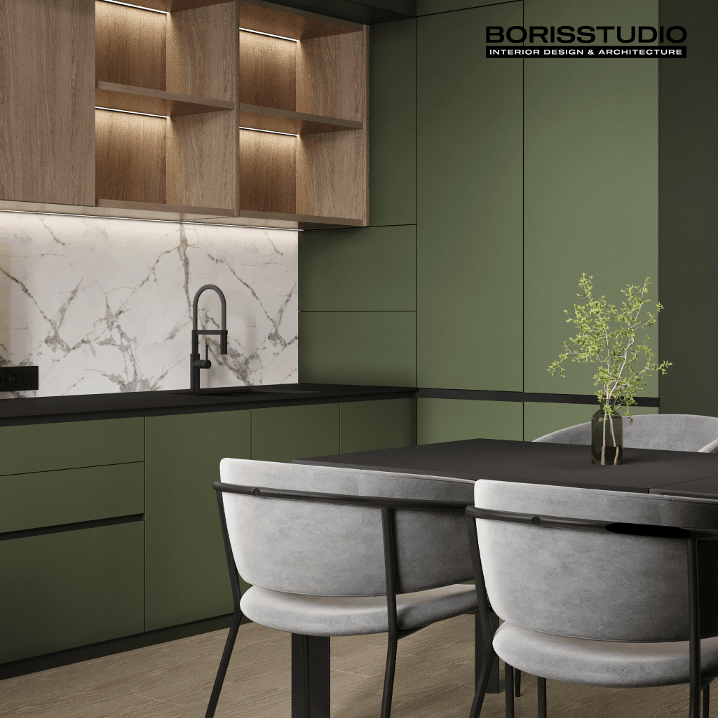 Дизайн-проект інтер'єру квартири, кухня, №17