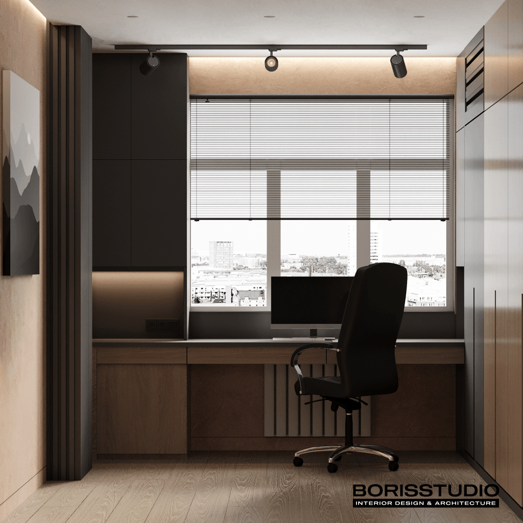 Дизайн-проект інтер'єру квартири, офіс, №11