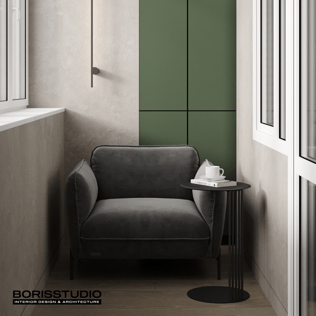 Дизайн-проект інтер'єру квартири, балкон, №29