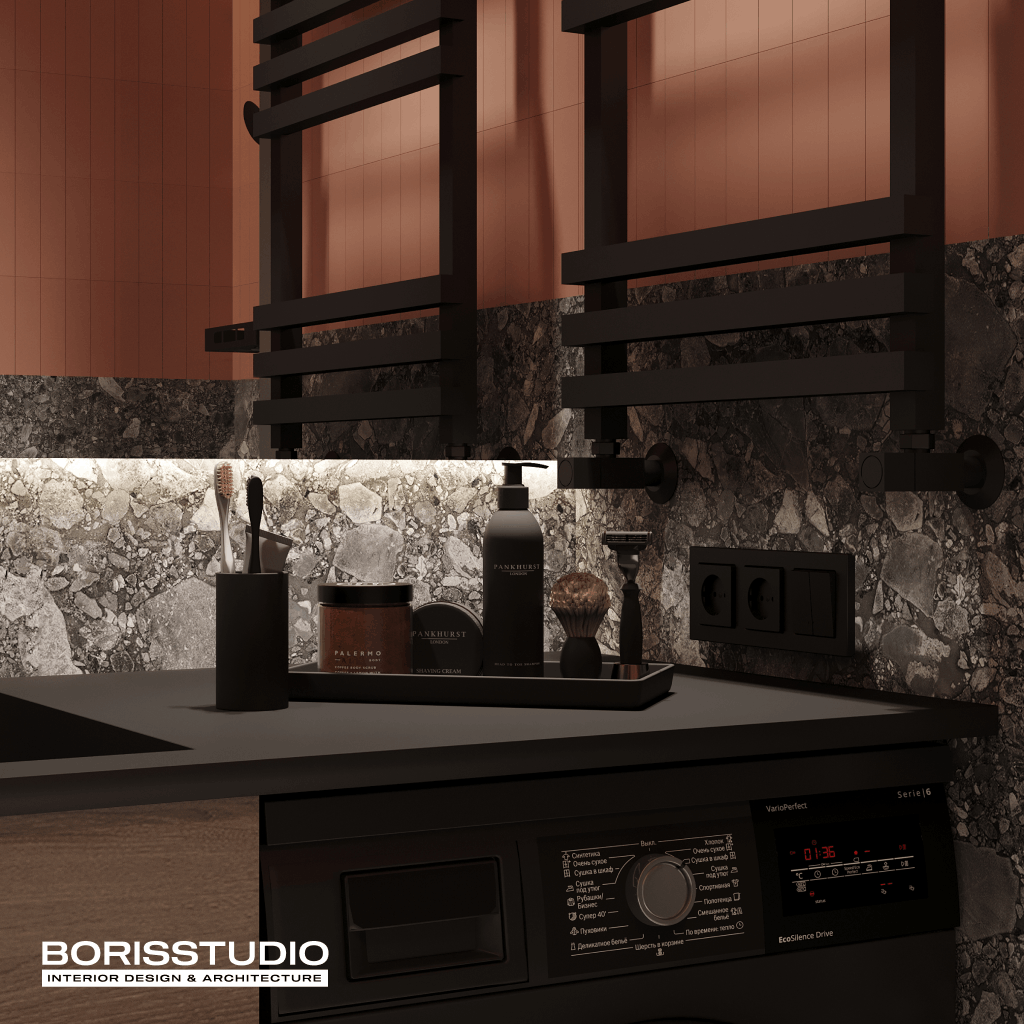 Дизайн-проект інтер'єру квартири, ванна, №28
