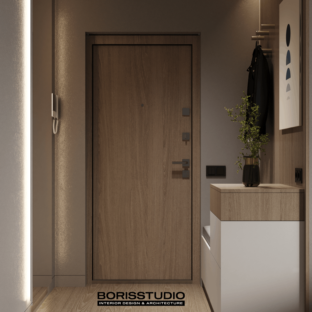 Дизайн-проект інтер'єру квартири, передпокій, фото №1