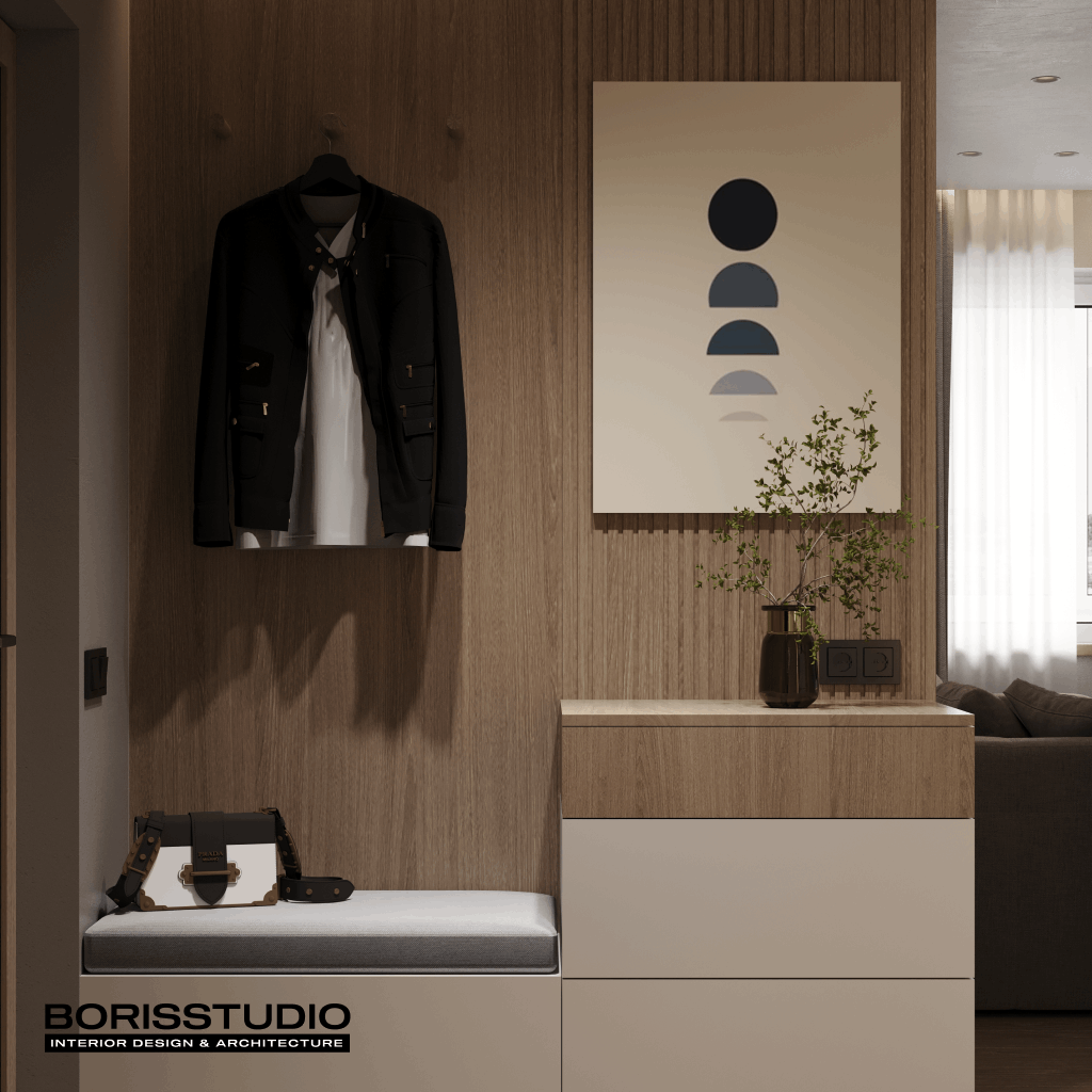 Дизайн-проект інтер'єру квартири, передпокій, фото №3