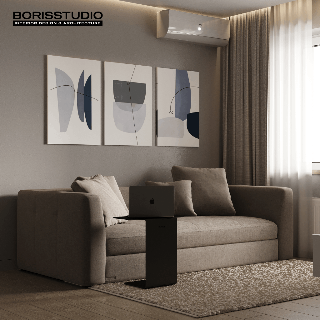 Дизайн-проект інтер'єру квартири, вітальня, фото №10