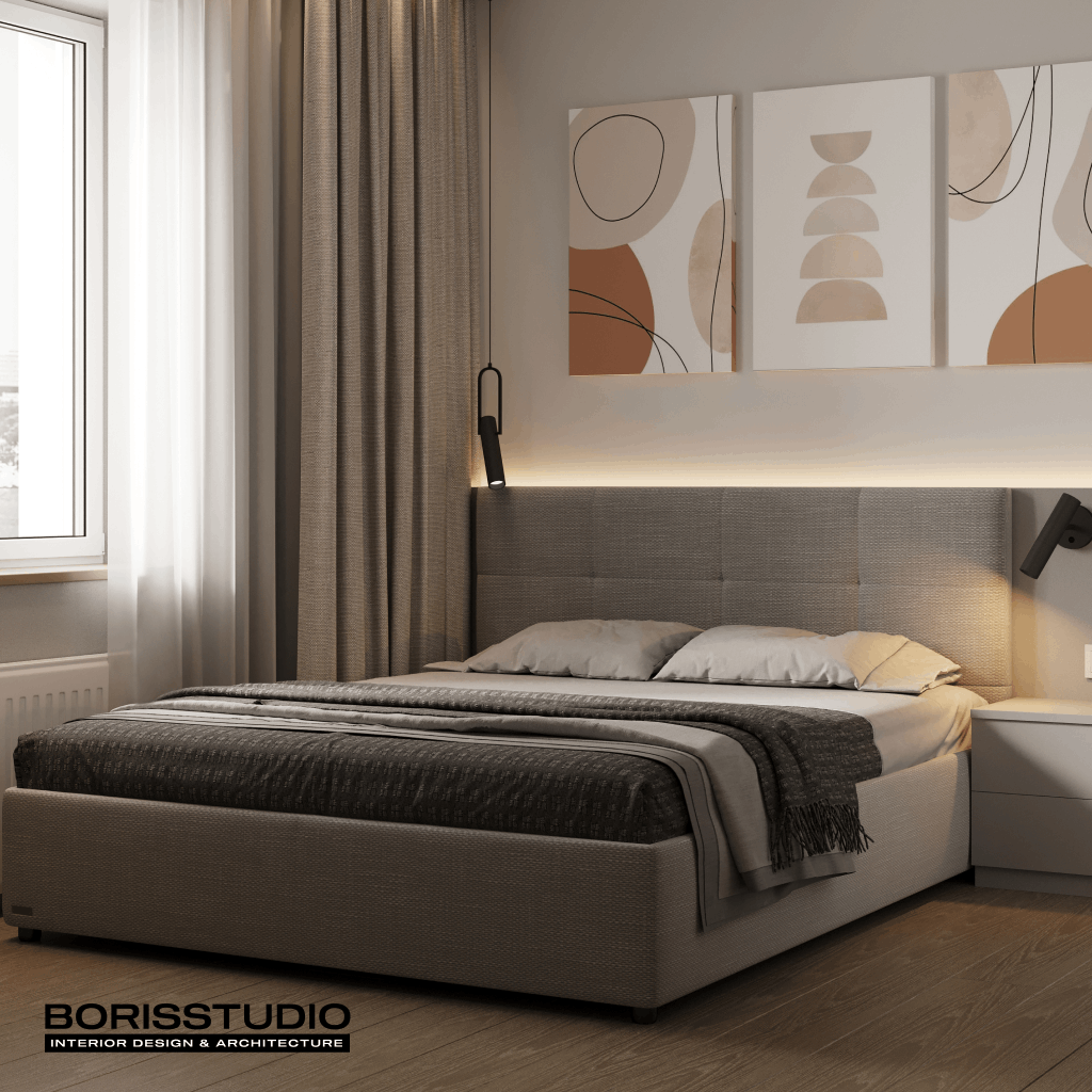 Дизайн-проект інтер'єру квартири, спальня, фото №20