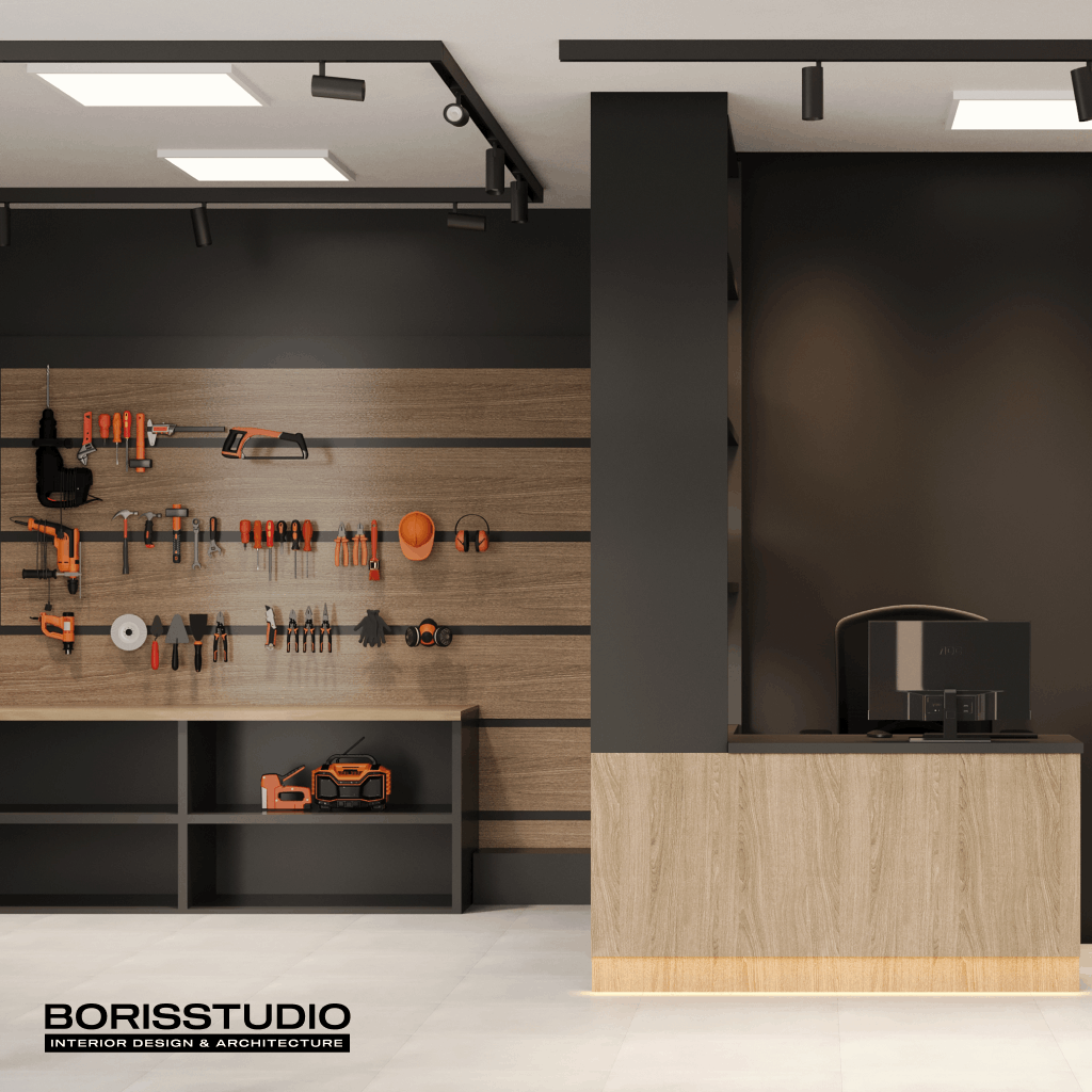 Дизайн-проект інтер'єру та сервісного фасаду центру, стелажі, №10