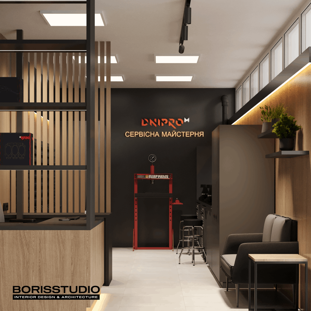 Дизайн-проект інтер'єру та сервісного центру №2