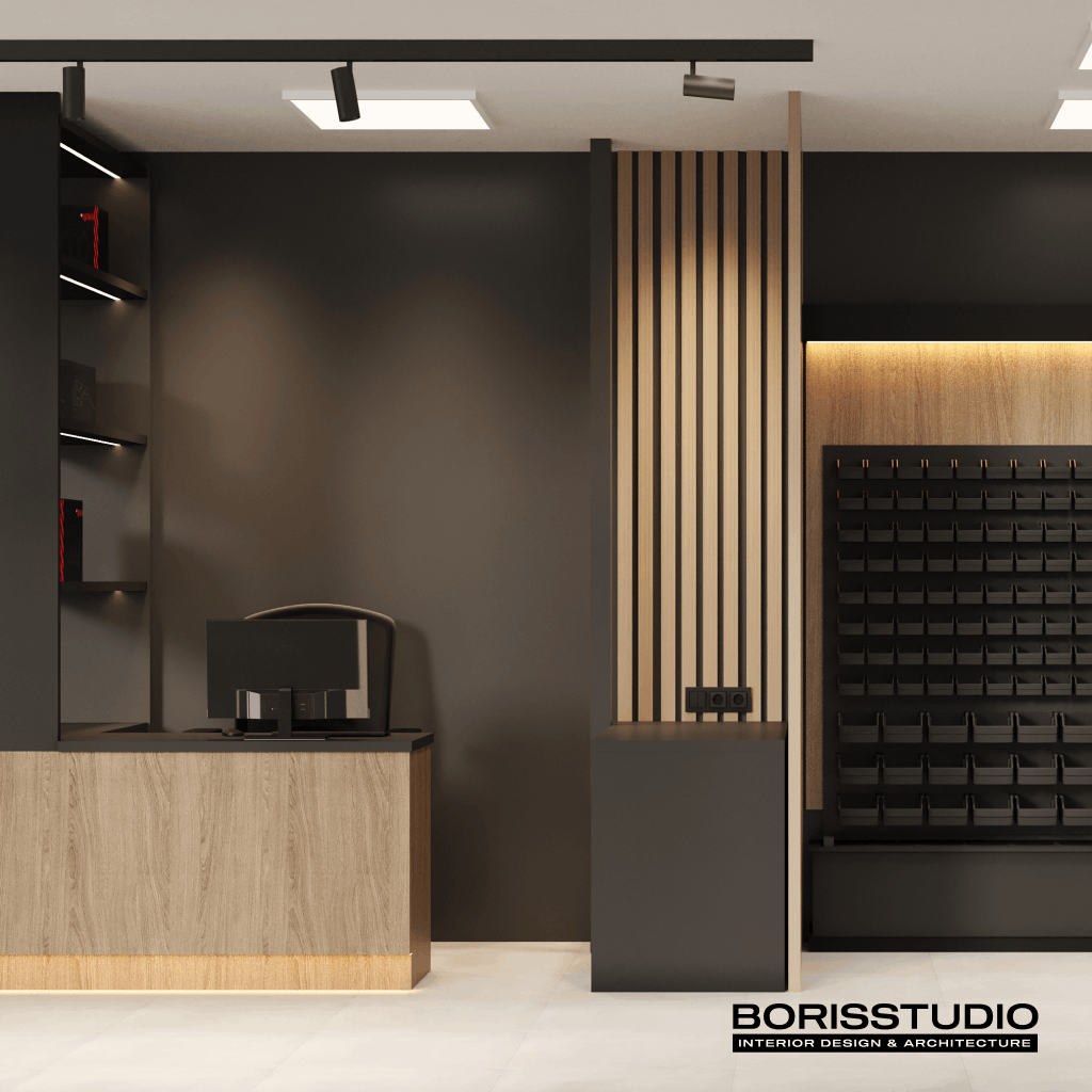 Дизайн-проект інтер'єру та сервісного фасаду центру, стіни, №8