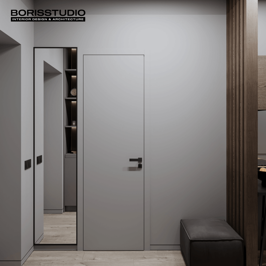 Дизайн-проект квартири-студії, передпокій, фото №1