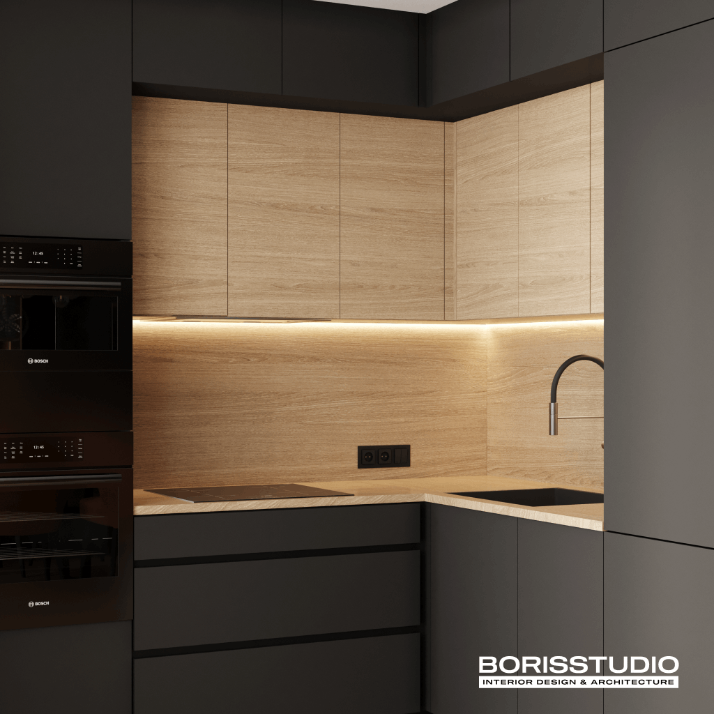 Дизайн-проект інтер'єру квартири, кухня, №12