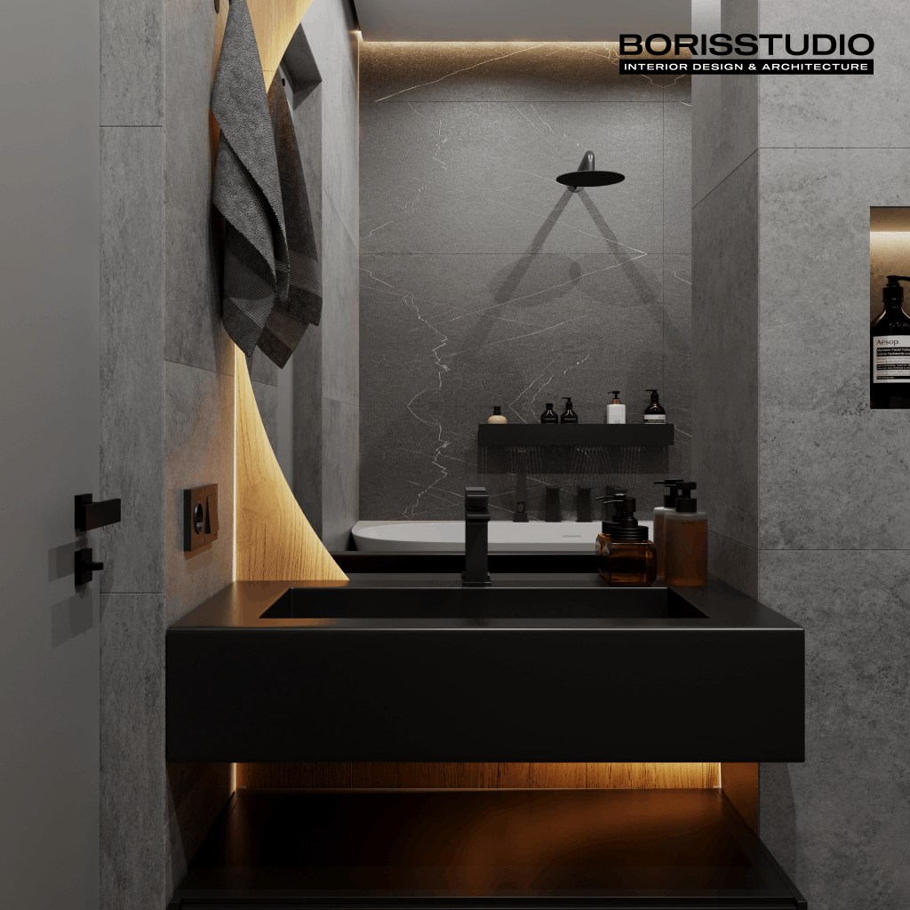 Дизайн-проект квартири, ванна, фото №33