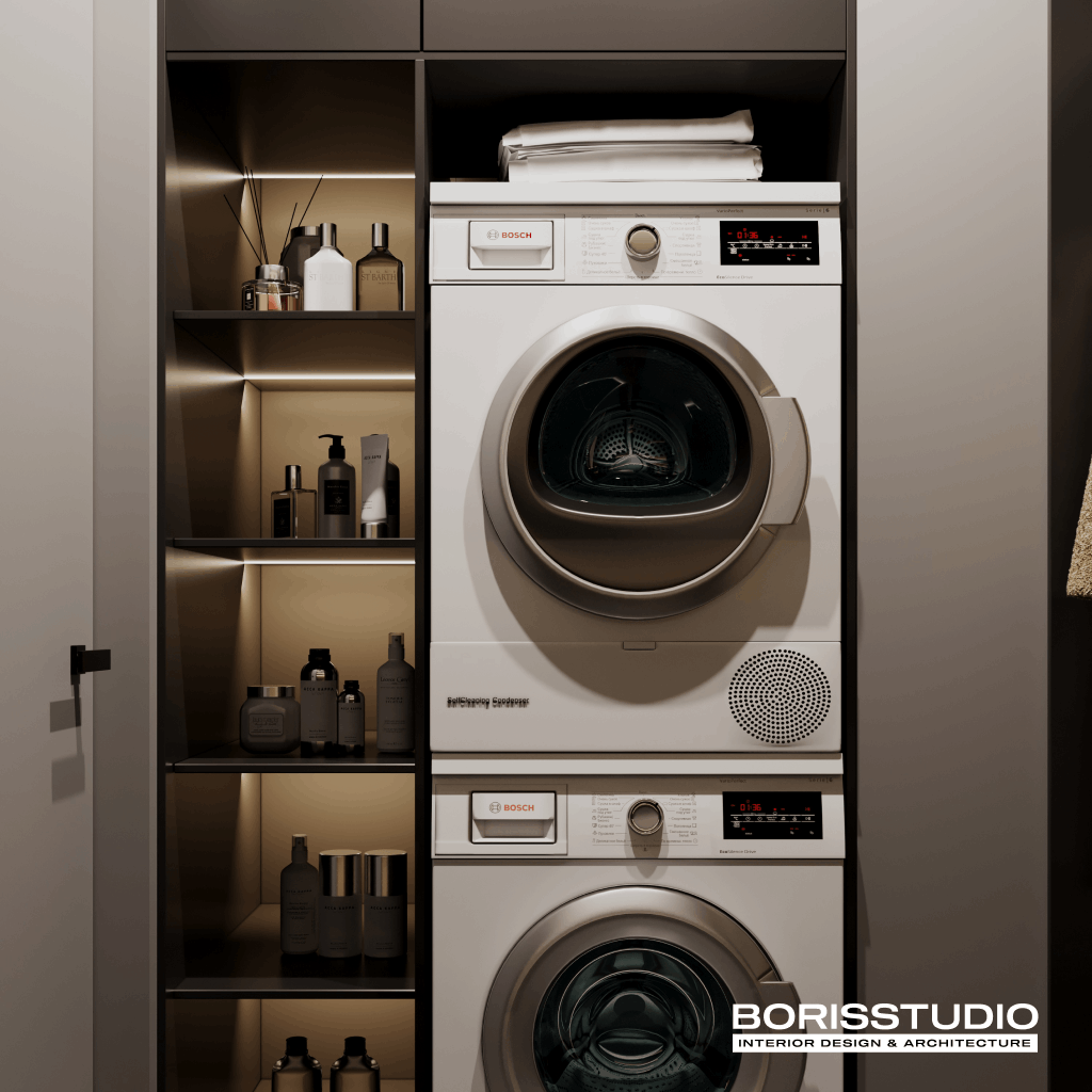 Дизайн-проект квартири, вбиральня, фото №5