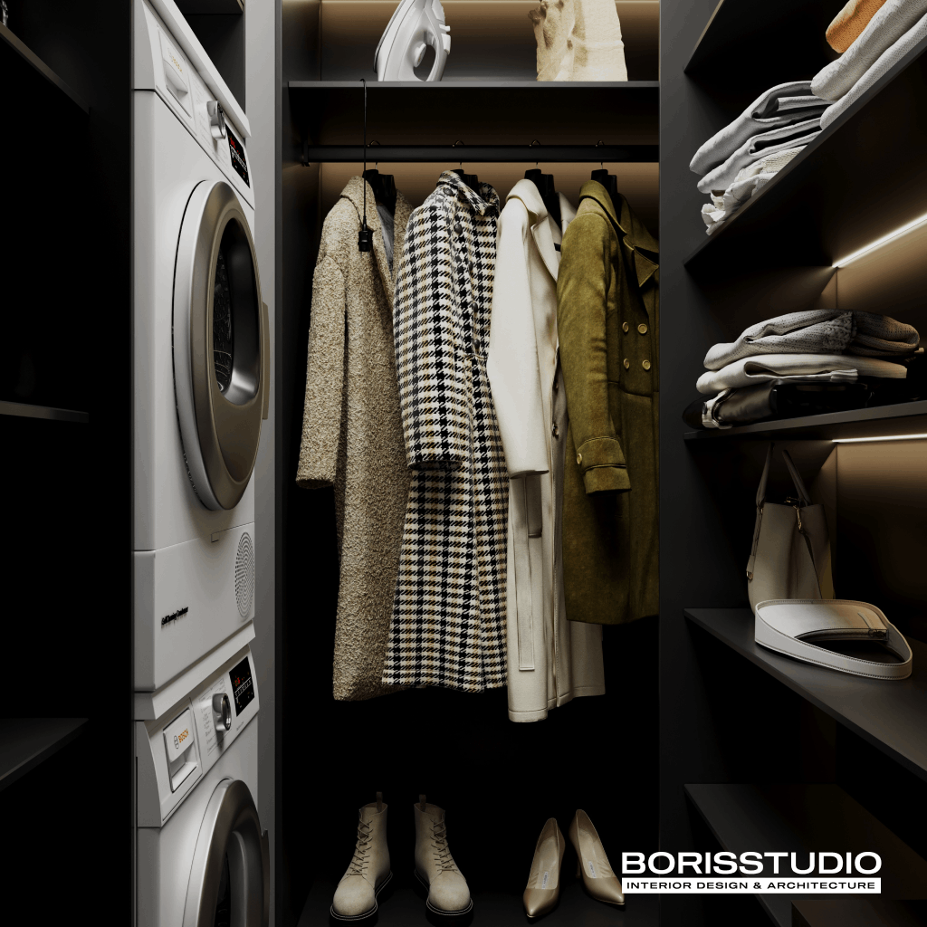 Дизайн-проект квартири, вбиральня, фото №7