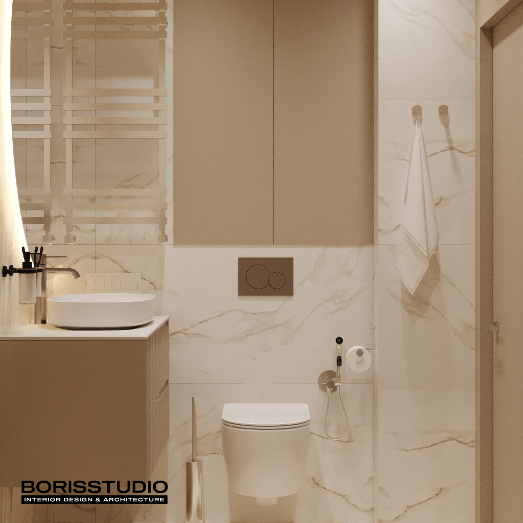 Дизайн-проект квартири, ванна, фото №19