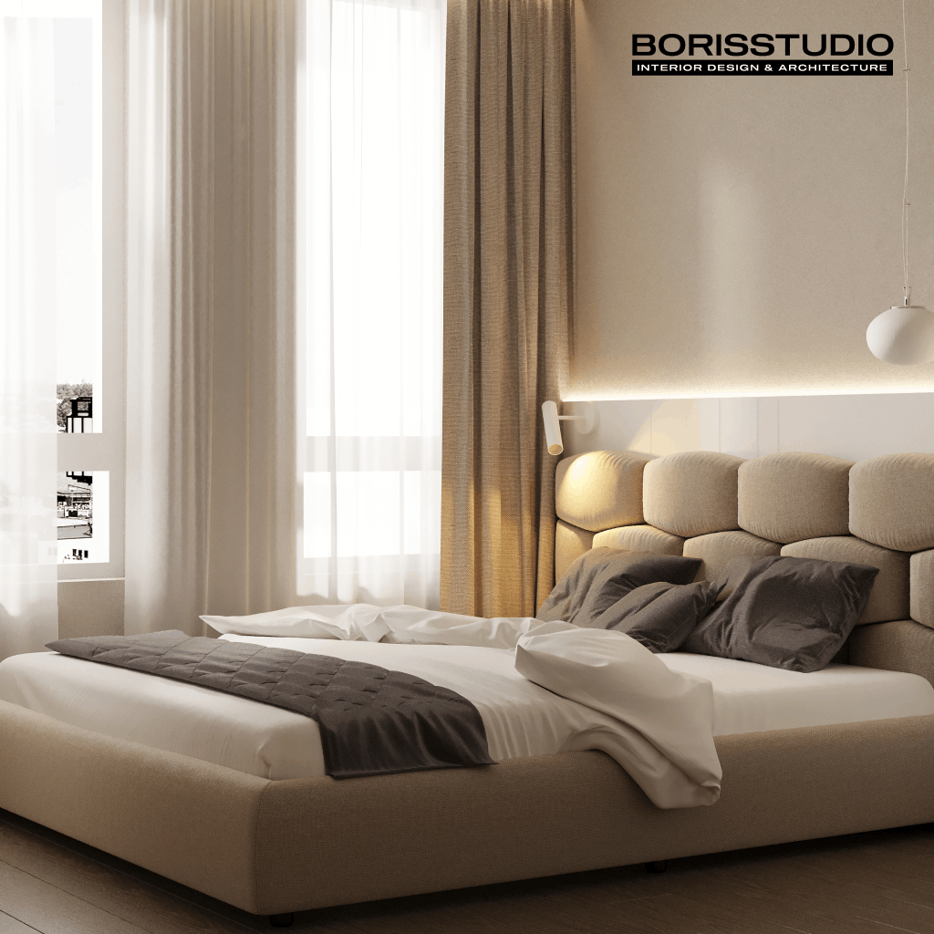 Дизайн-проект квартиры, спальня, фото №15