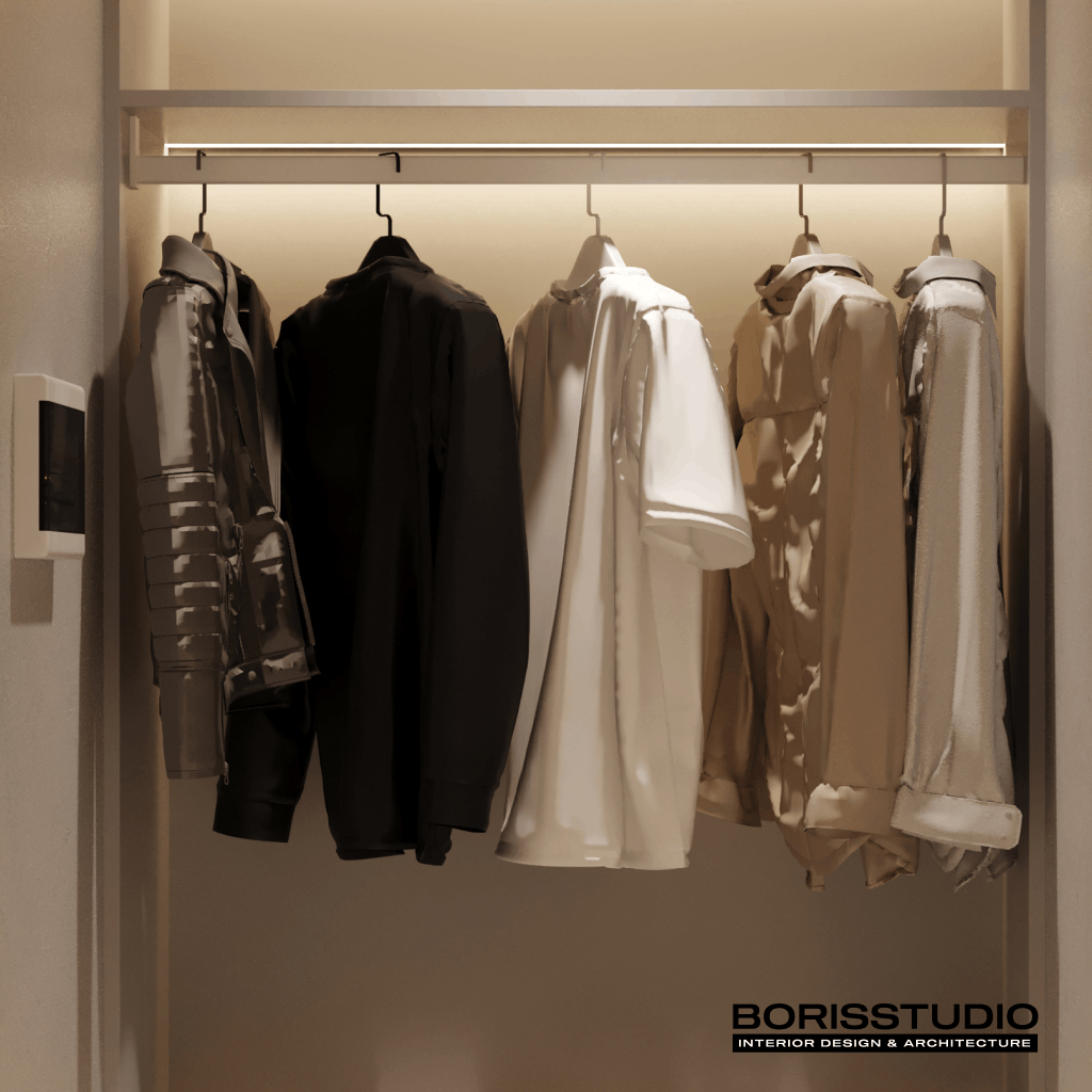 Дизайн-проект квартири, вбиральня, фото №6