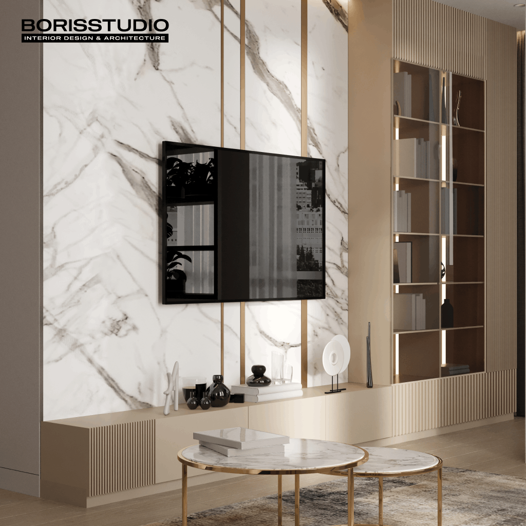 Дизайн-проект квартири, вітальня, фото №12