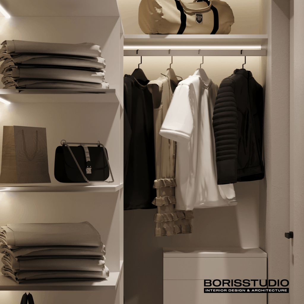 Дизайн-проект квартири, вбиральня, фото №9