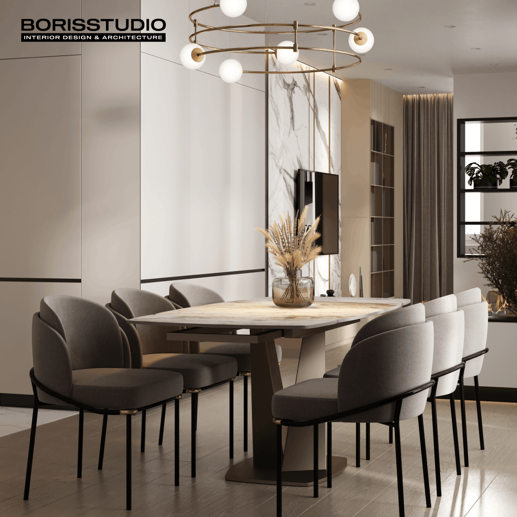 Дизайн-проект квартири, стіл, крісла, фото №20