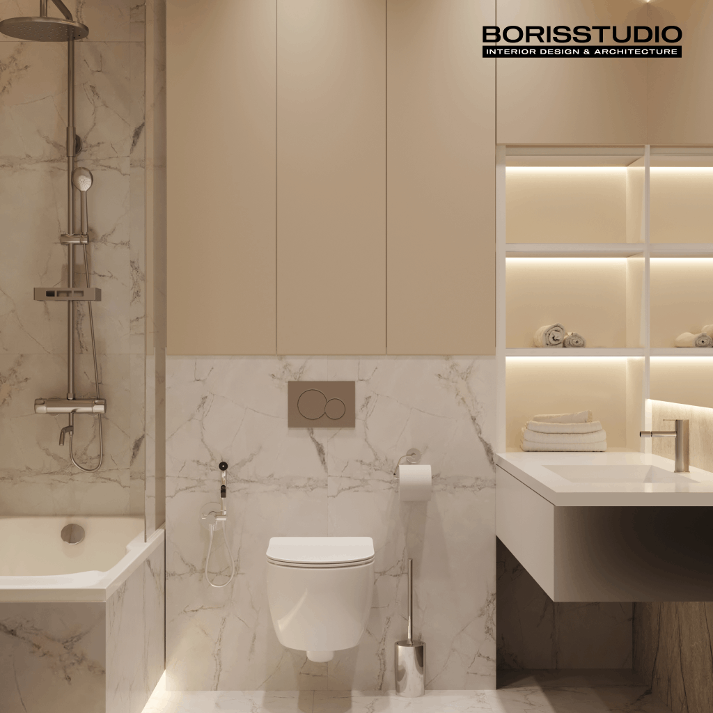 Дизайн-проект квартири, ванна, фото №32