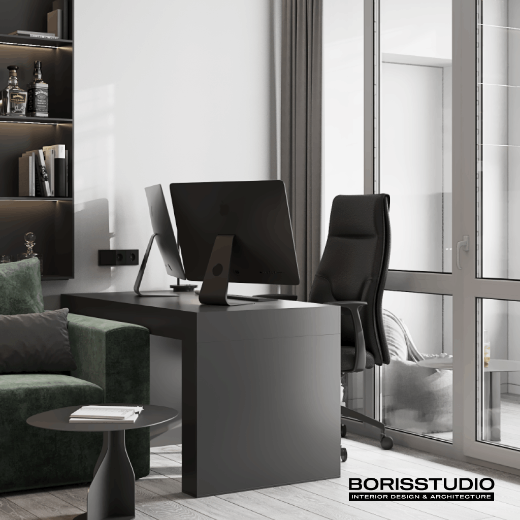 Дизайн-проект квартири, кабінет, №29