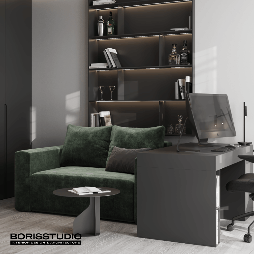 Дизайн-проект квартири, кабінет, №27