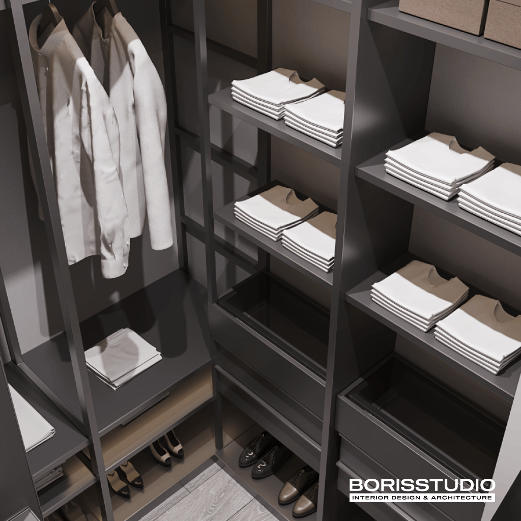 Дизайн-проект квартири, вбиральня, фото №42