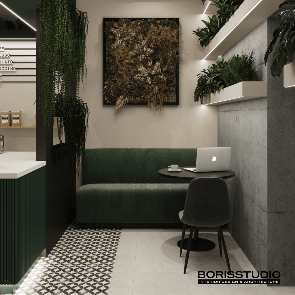 Дизайн-проект інтер'єру кав'ярні, диван, фото №5