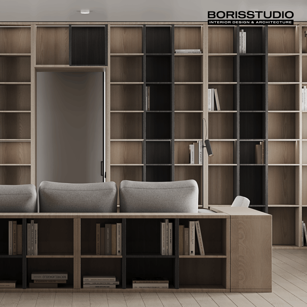 Дизайн-проект інтер'єру будинку, полиці, фото №40