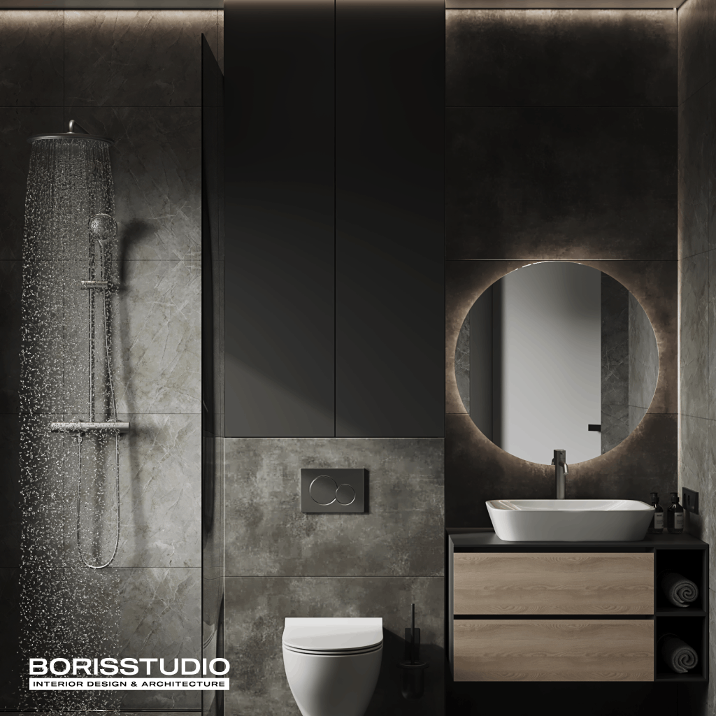 Дизайн-проект інтер'єру будинку, душова, фото №73