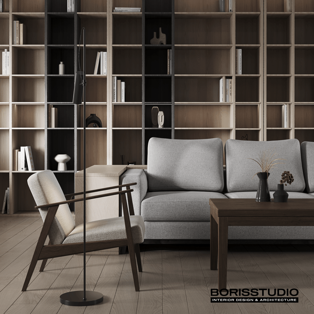 Дизайн-проект інтер'єру будинку, полиці, фото №41