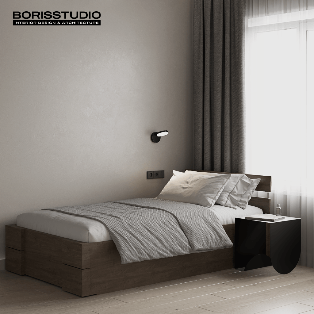 Дизайн-проект інтер'єру будинку, ліжко, №27