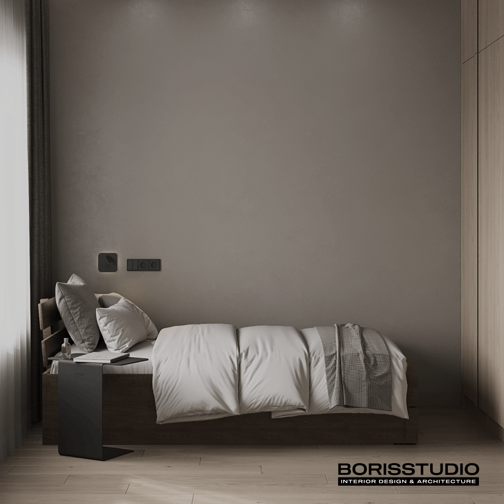 Дизайн-проект інтер'єру будинку, ліжко, №20