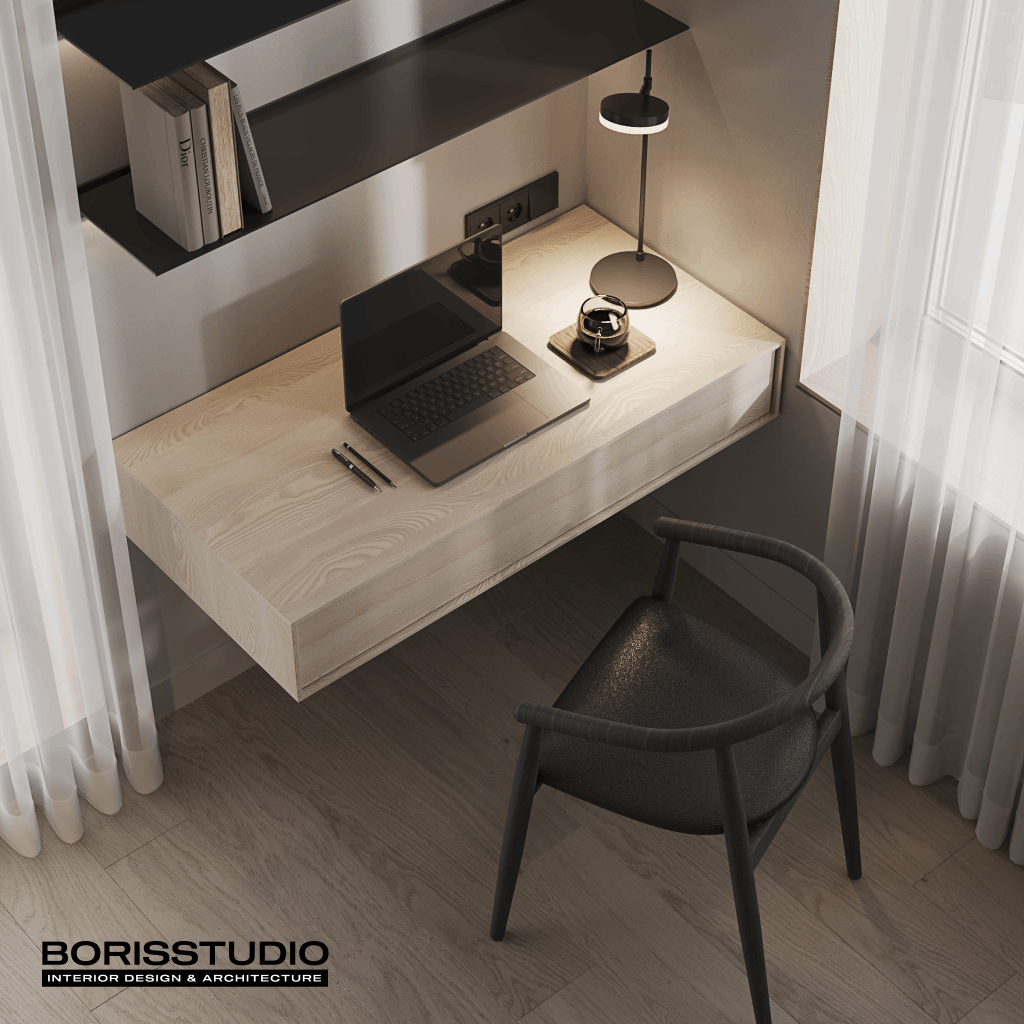 Дизайн-проект інтер'єру будинку, кабінет, №51