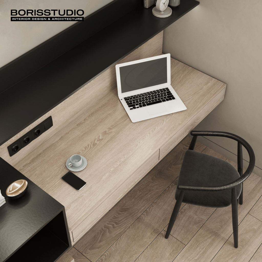 Дизайн-проект інтер'єру будинку, кабінет, №50