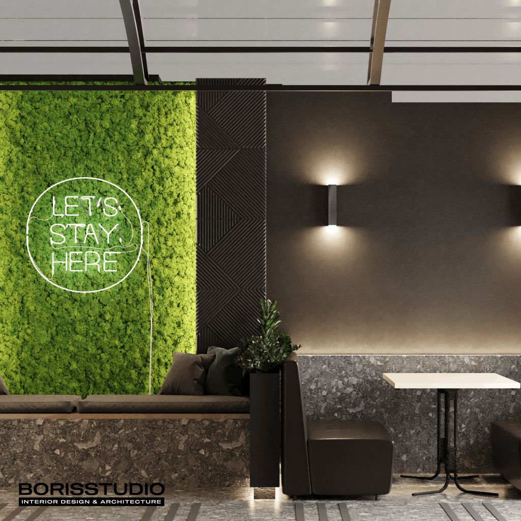 Дизайн-проект інтер'єру Кафе №1