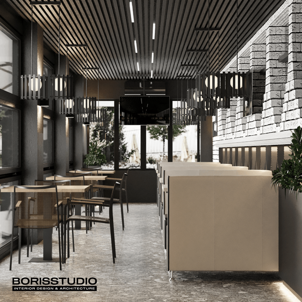 Дизайн интерьера кафе, кресла, фото №10