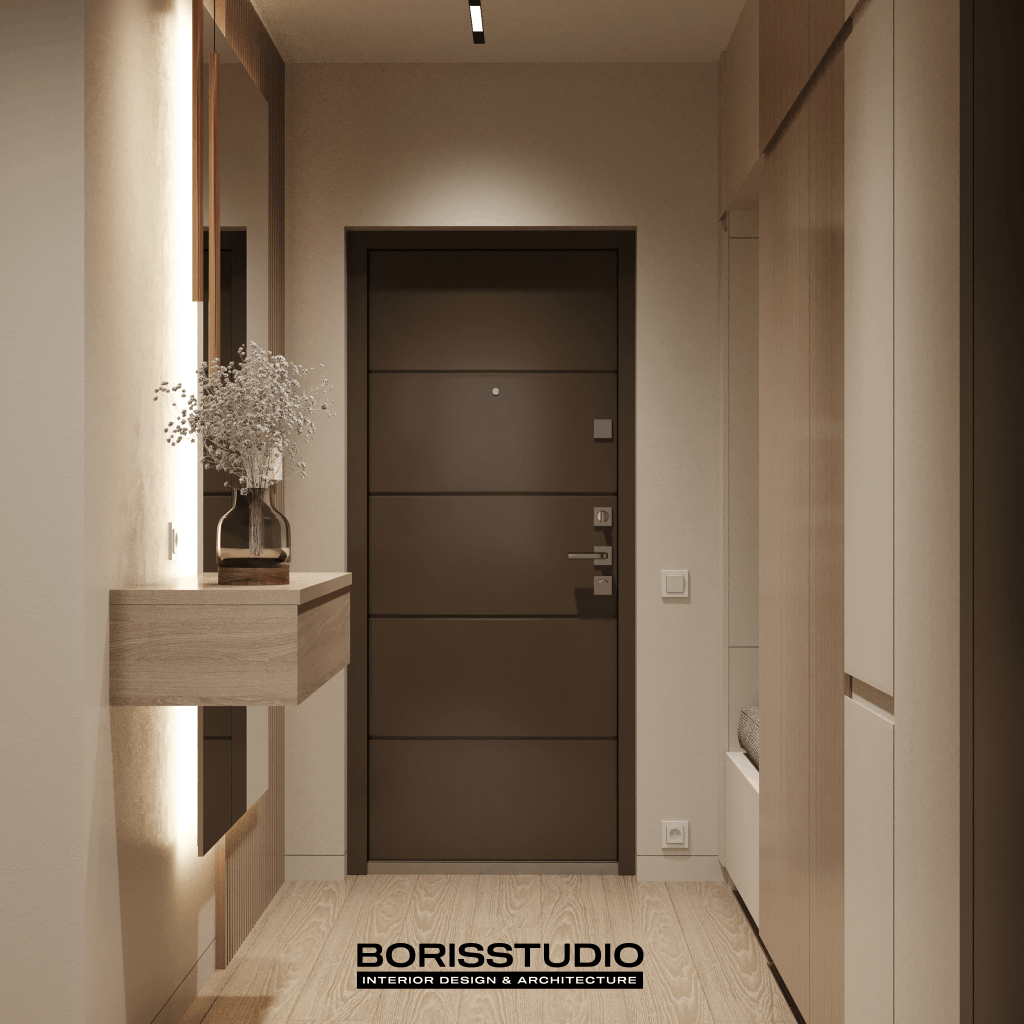 Дизайн-проект інтер'єру квартири, передпокій, №1