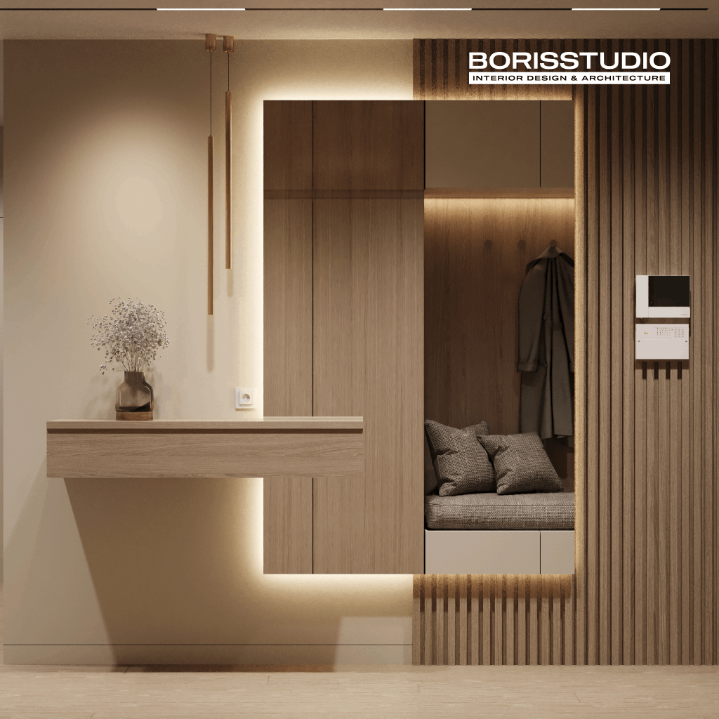 Дизайн-проект інтер'єру квартири, передпокій, №4