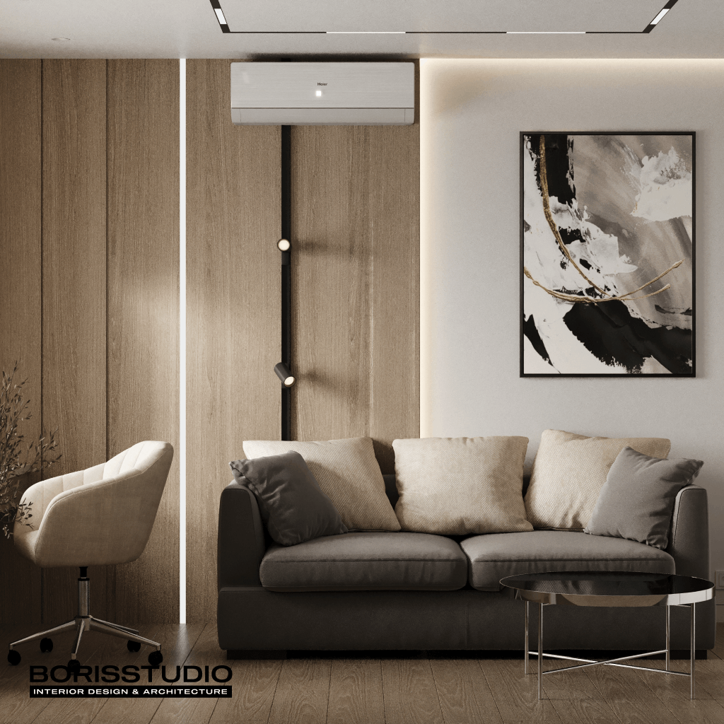 Дизайн-проект інтер'єру квартири, меблів у вітальню, №10