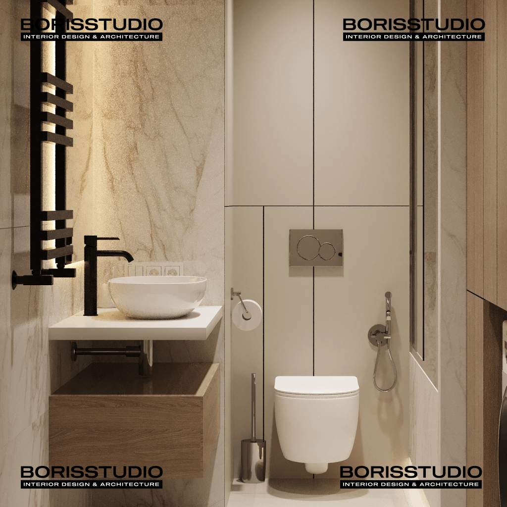 Дизайн-проект інтер'єру квартири, ванна, №23