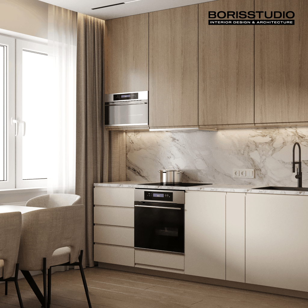 Дизайн-проект інтер'єру квартири, кухня, №17