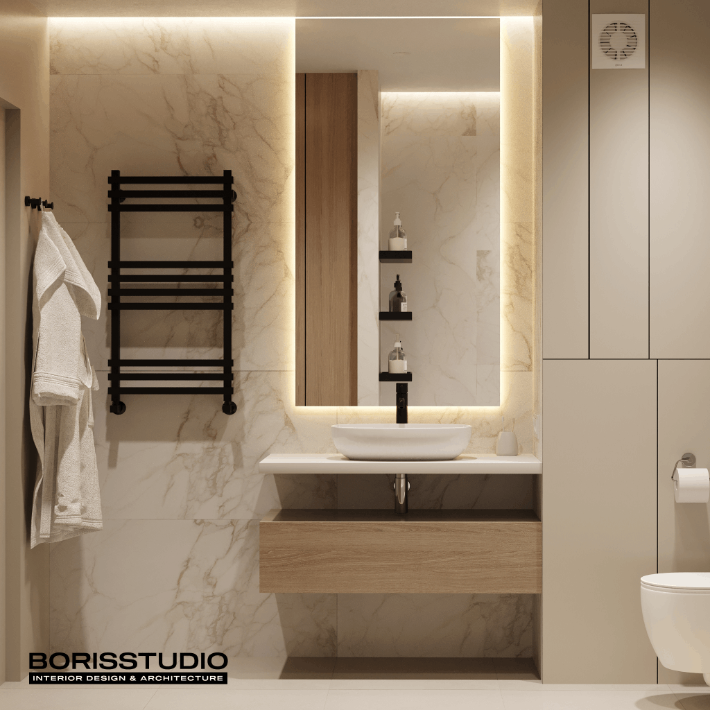 Дизайн-проект інтер'єру квартири, ванна, №27