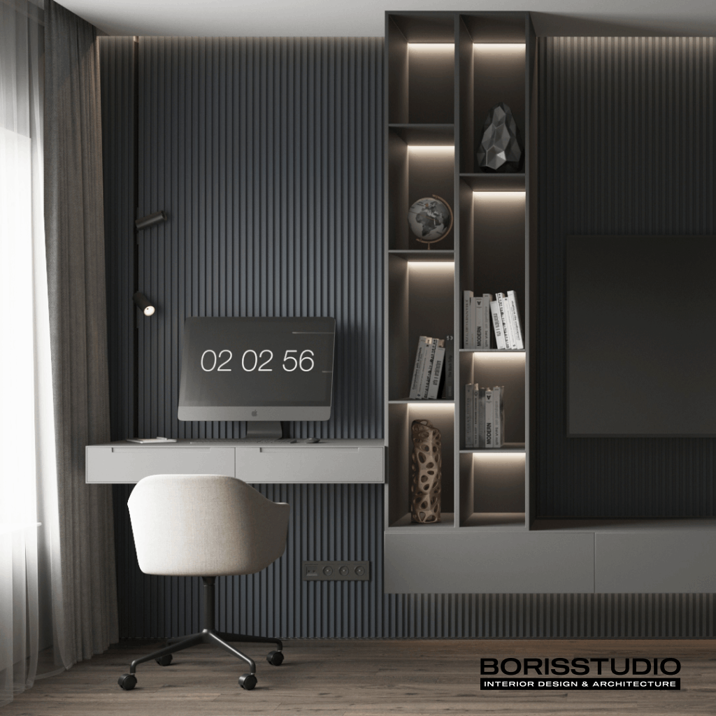 Дизайн-проект інтер'єру квартири, вітальня, №9