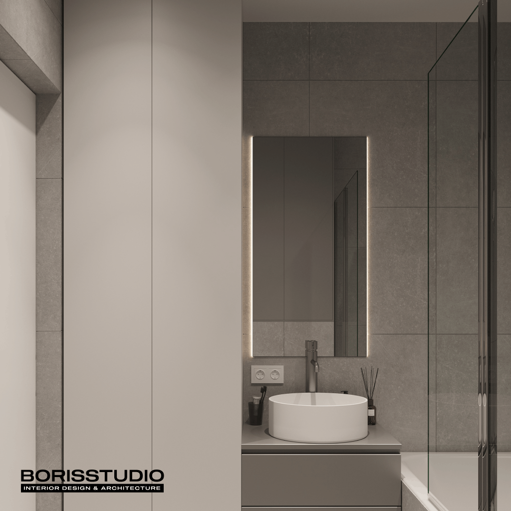 Дизайн-проект інтер'єру квартири, ванна, №16