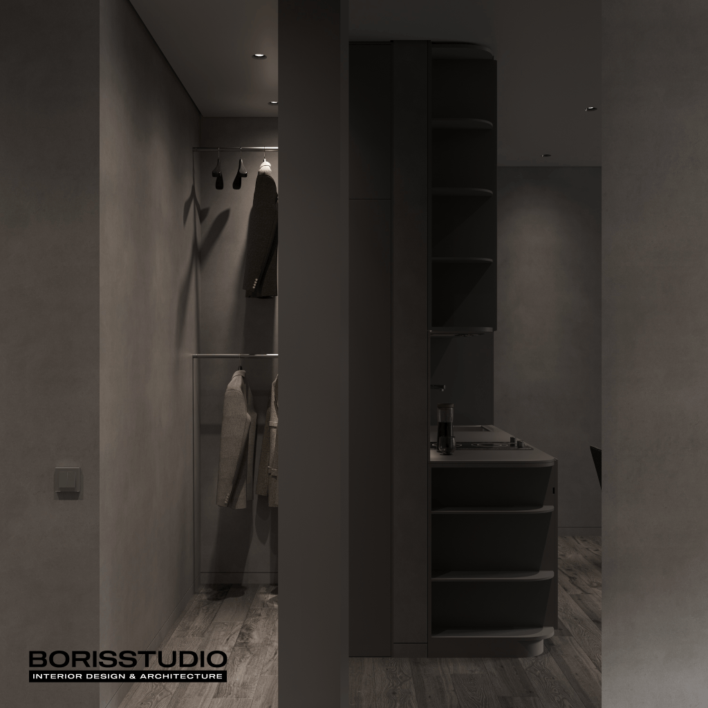 Дизайн-проект квартири-студії, передпокій, фото №2