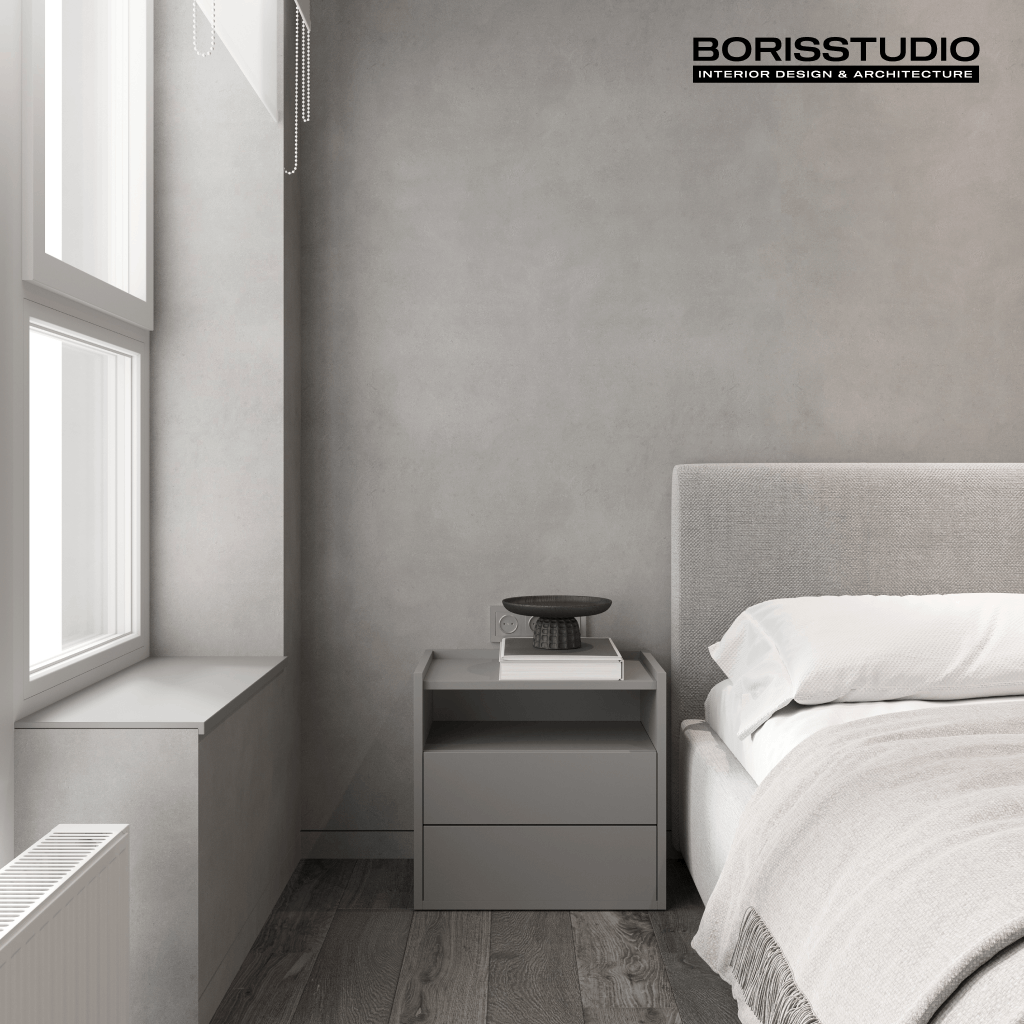 Дизайн-проект квартири-студії, спальня, фото №11