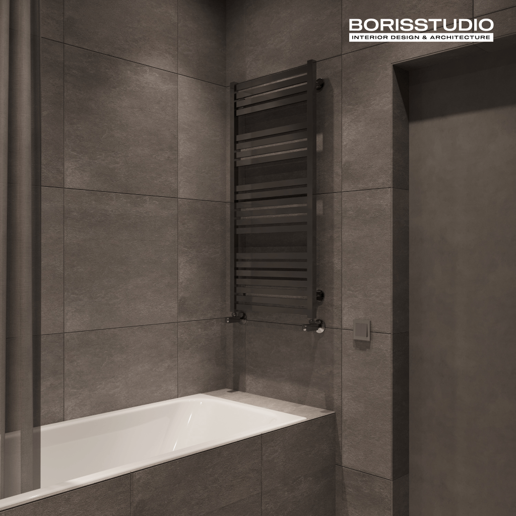 Дизайн-проект квартири-студії, ванна, фото №14