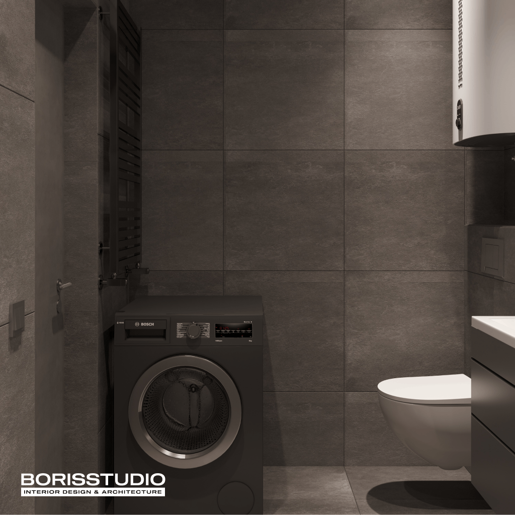 Дизайн-проект квартири-студії, ванна, фото №15