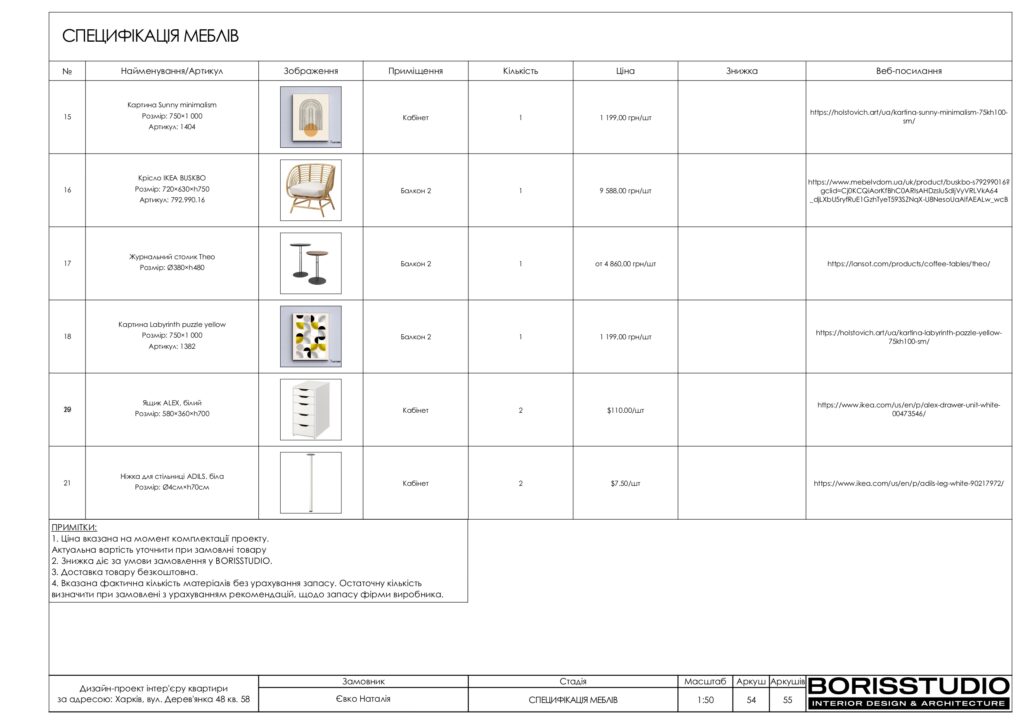 Планування інтер'єру квартири, фото №32