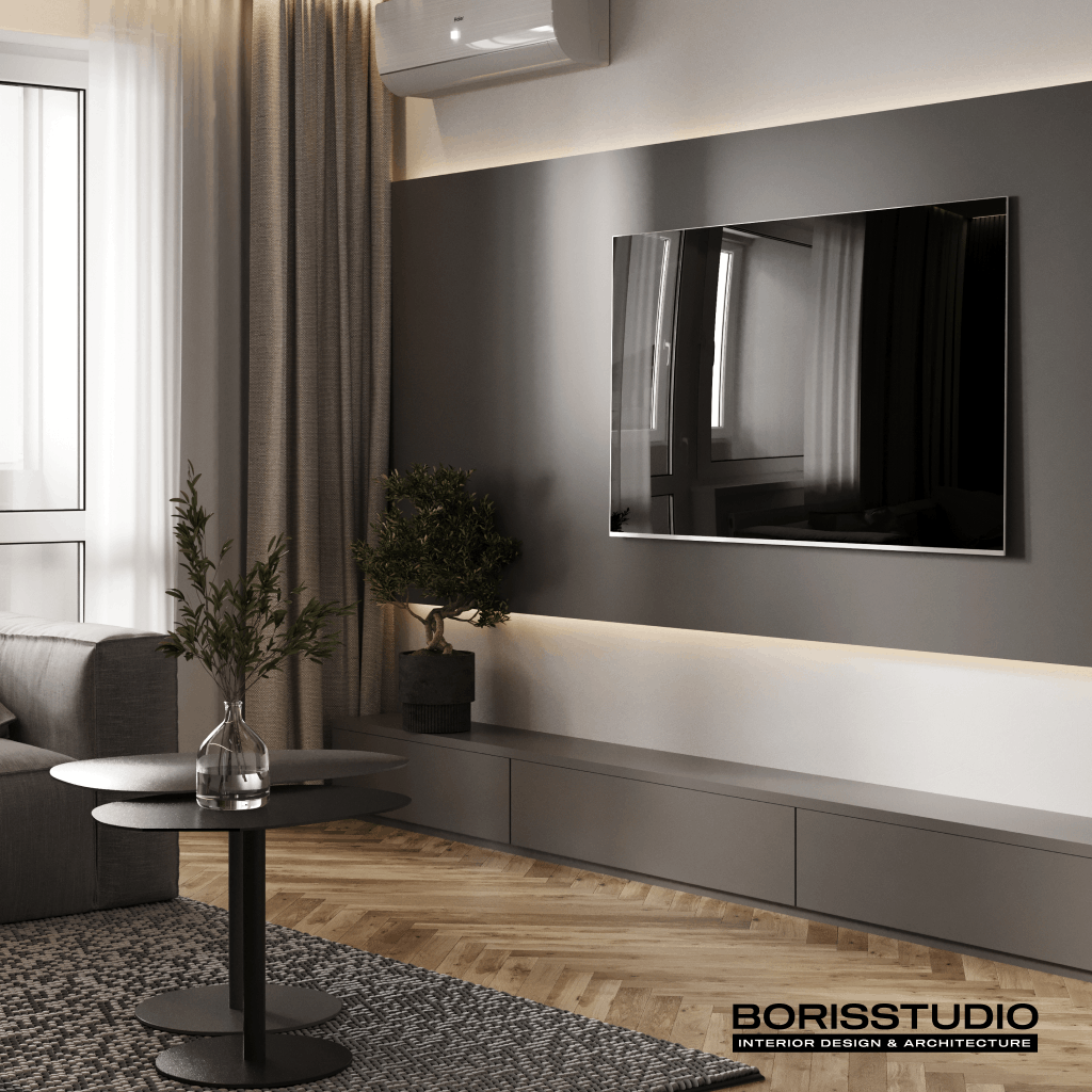 Дизайн-проект інтер'єру квартири, вітальня, фото №20